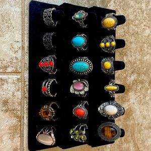 Papparazzi ring lot- 18 pieces